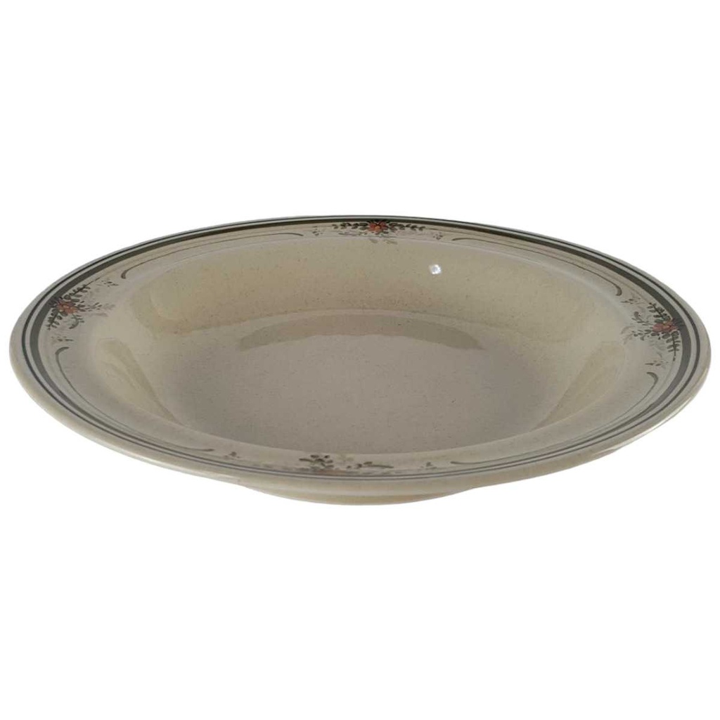 [458140681] Suppenteller 22 cm Winterling Röslau braun Blumendekor Blumen gebraucht - sehr gut Bild 2