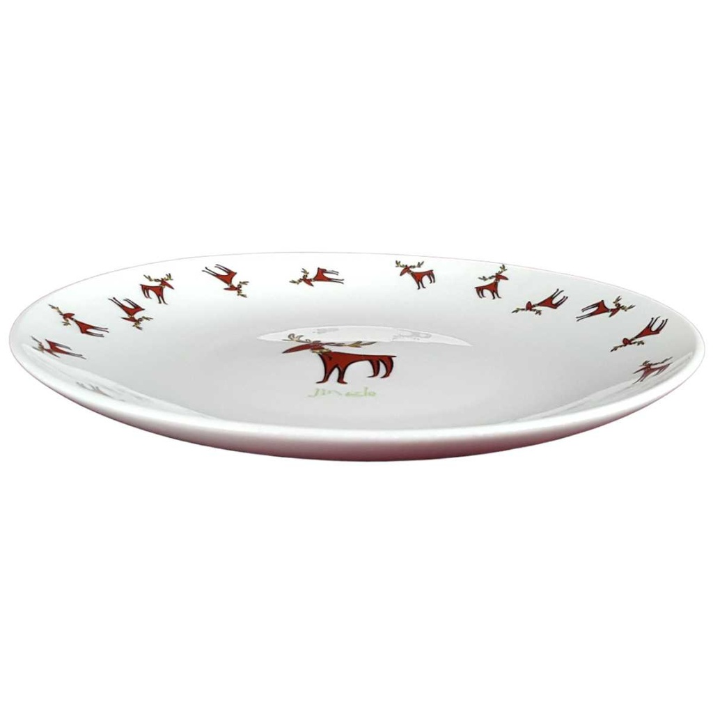 [458140709] Kuchenteller Dessertteller 20 cm Werner Voß Jingle stehender Hirsch gebraucht - gut Bild 2