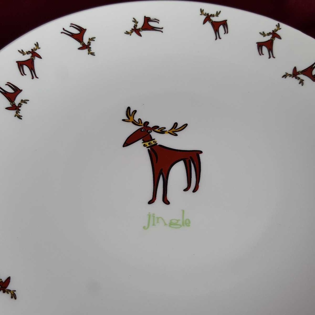 [458140709] Kuchenteller Dessertteller 20 cm Werner Voß Jingle stehender Hirsch gebraucht - gut Bild 3