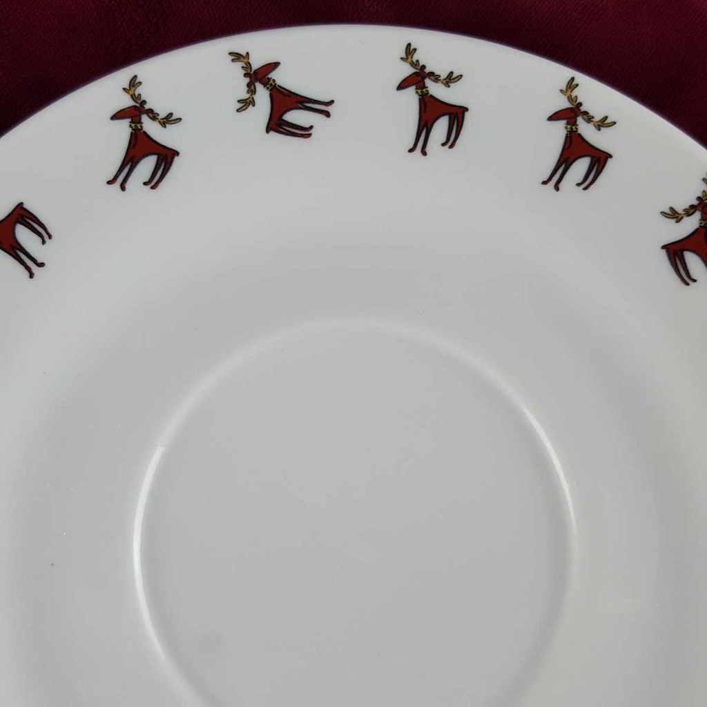 [458140710] Untertasse für Kaffee 16,2 cm Werner Voß Jingle stehender Hirsch gebraucht - gut Bild 3