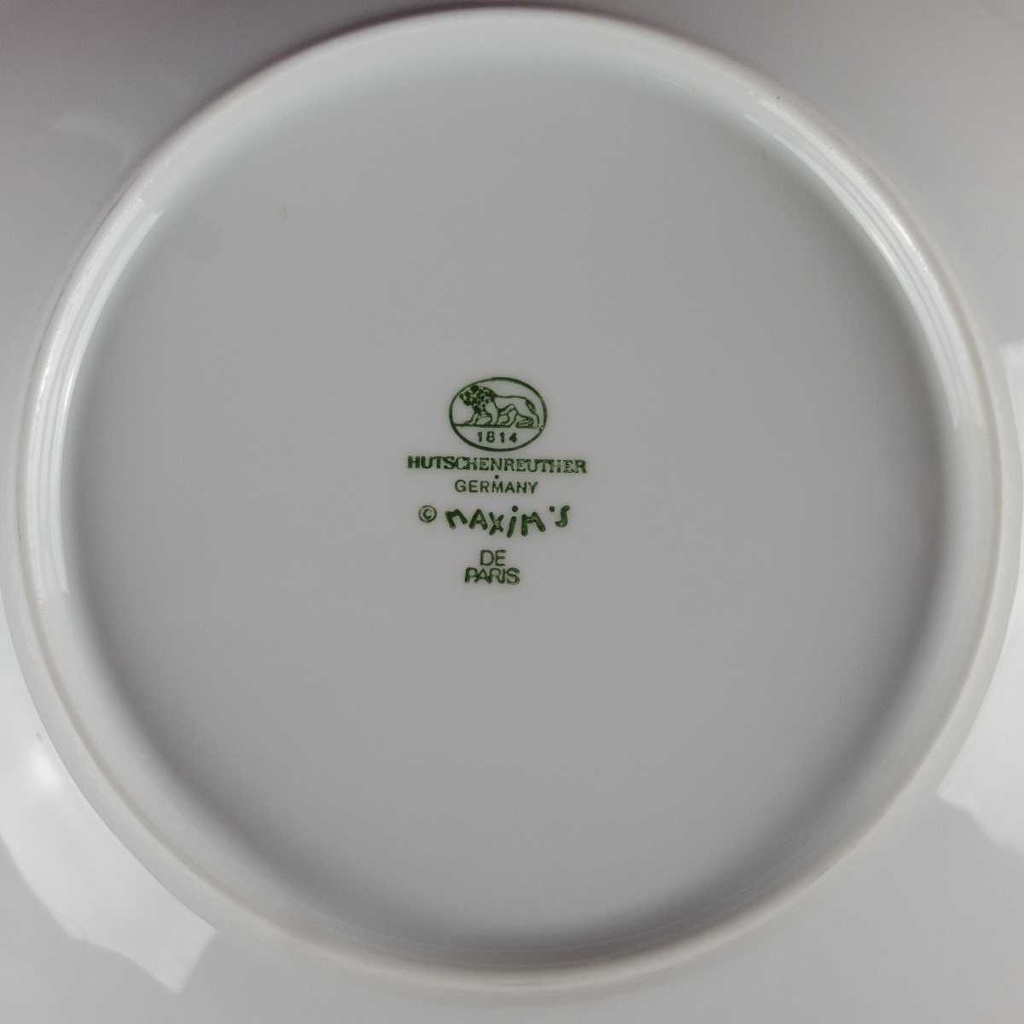 [458140713] Suppenteller 22,4 cm Hutschenreuther Maxim's De Paris Weiß gebraucht - gut Bild 4