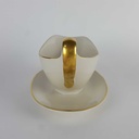 [458140717] Sauciere Goldrand 1tlg Mitterteich Form 22590 Elfenbein gebraucht - gut Bild 4