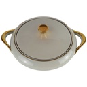 [458140720] Terrine Goldrand 1,2 L Mitterteich Form 22590 Elfenbein Beige gebraucht - gut Bild 2