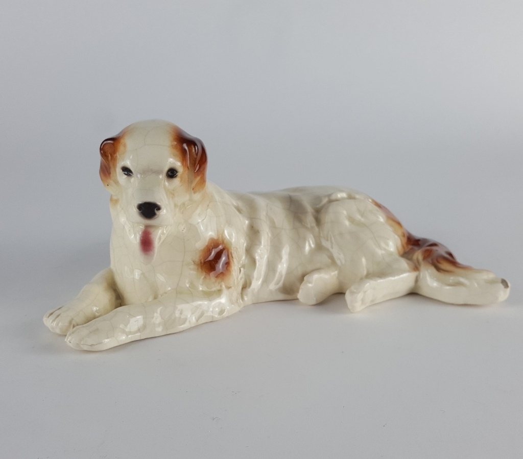 [458140725] Porzellan Figur Model 30301 Bernhardiner Hund H 8,5 cm Bild 2