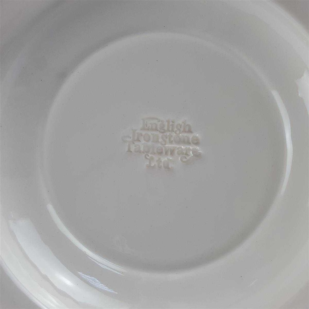 [458140737] Suppenteller 22,2 cm English Ironstone Tableware (EIT) EIT England Scotney Castle Kent Rot gebraucht - sehr gut Bild 4