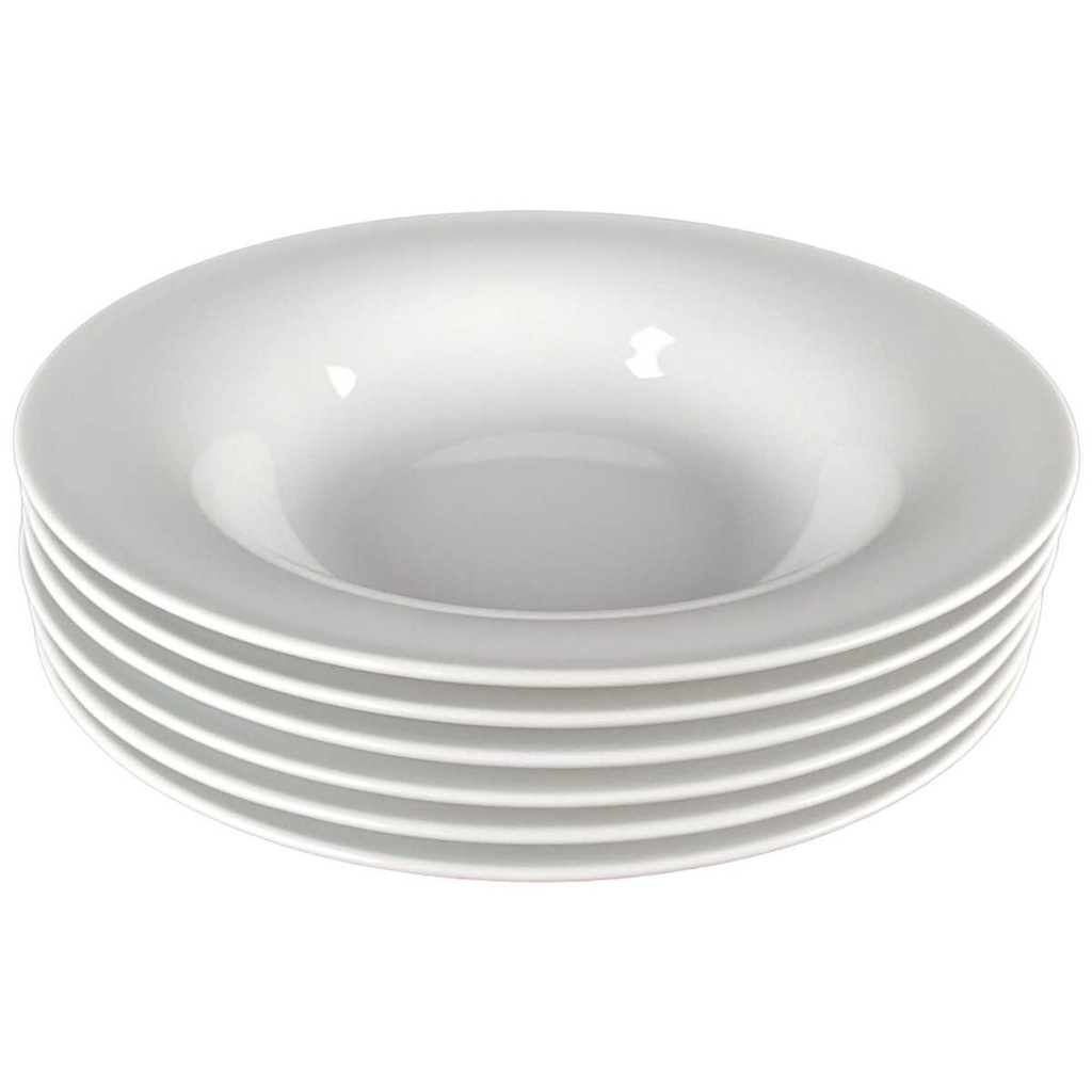 [2119078] 6er Set Suppenteller 24,2 cm Arzberg Weiß gebraucht - gut Bild 2
