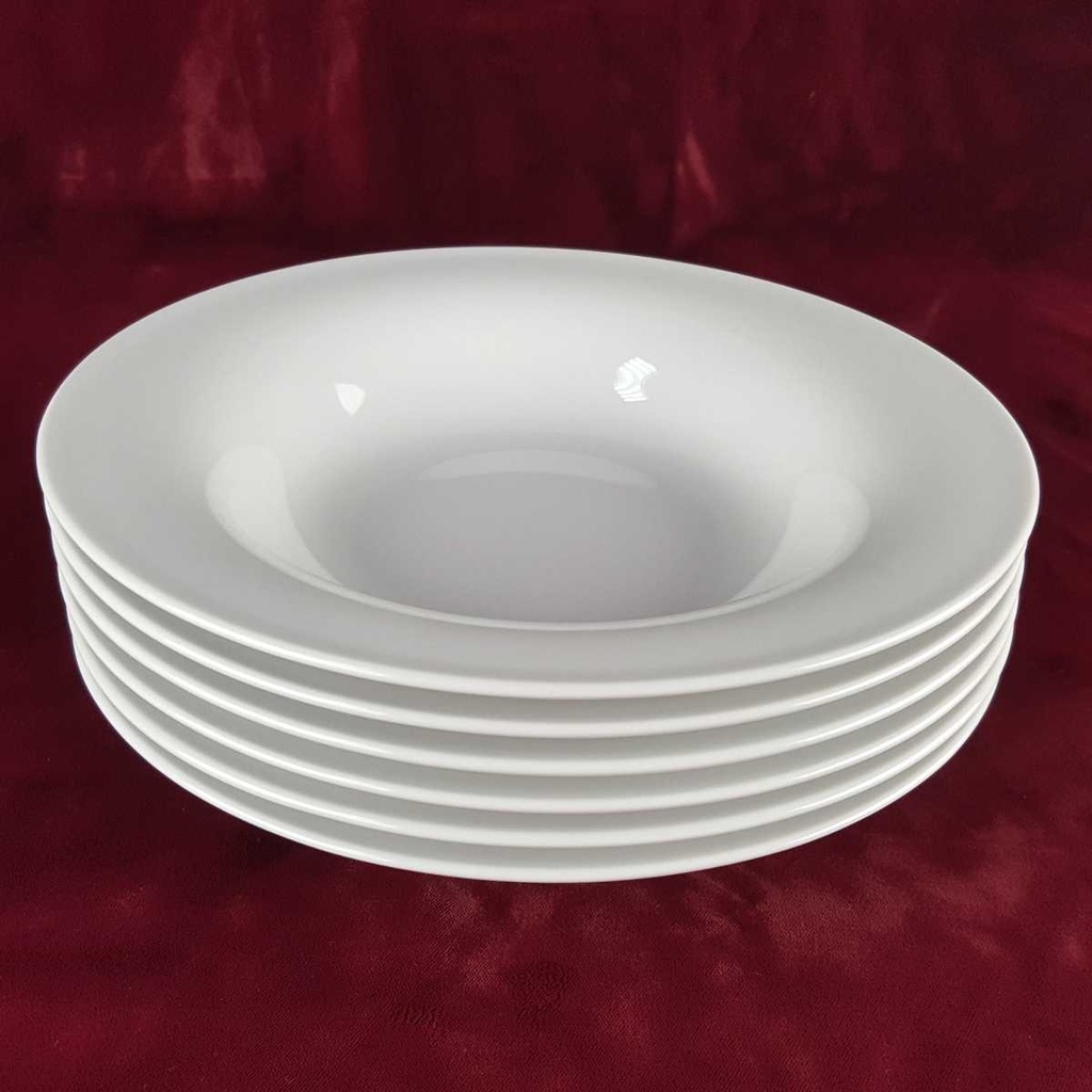 [2119078] 6er Set Suppenteller 24,2 cm Arzberg Weiß gebraucht - gut Bild 4