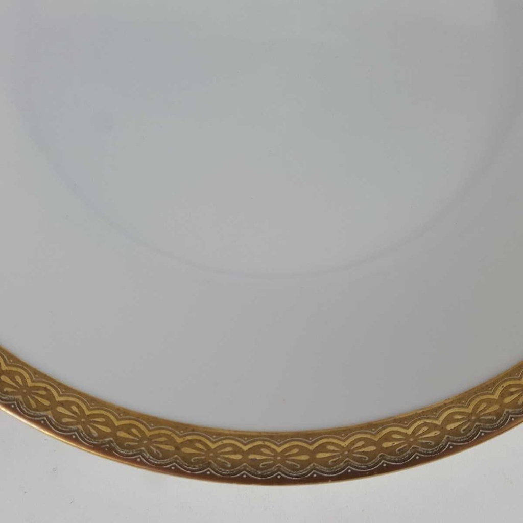 [2119083] 5er Set Kuchenteller Dessertteller Golddekor 19,5 cm Hutschenreuther Arzberg weiß gebraucht - gut Bild 6