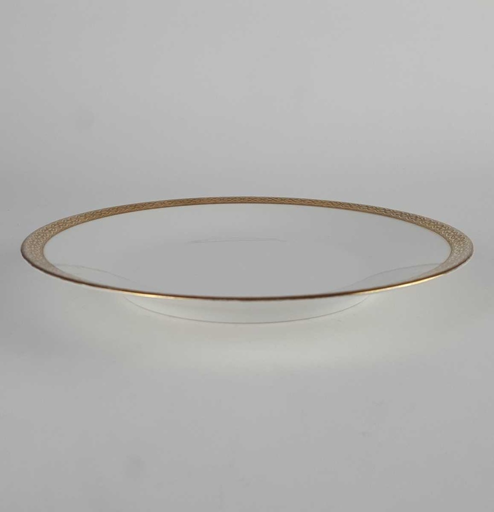 [2119083] 5er Set Kuchenteller Dessertteller Golddekor 19,5 cm Hutschenreuther Arzberg weiß gebraucht - gut Bild 7