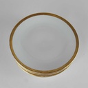 [2119084] 5er Set Kuchenteller Dessertteller Goldrand 19 cm Kahla Weiß gebraucht - gut Bild 2