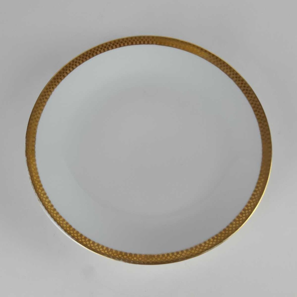 [2119084] 5er Set Kuchenteller Dessertteller Goldrand 19 cm Kahla Weiß gebraucht - gut Bild 4