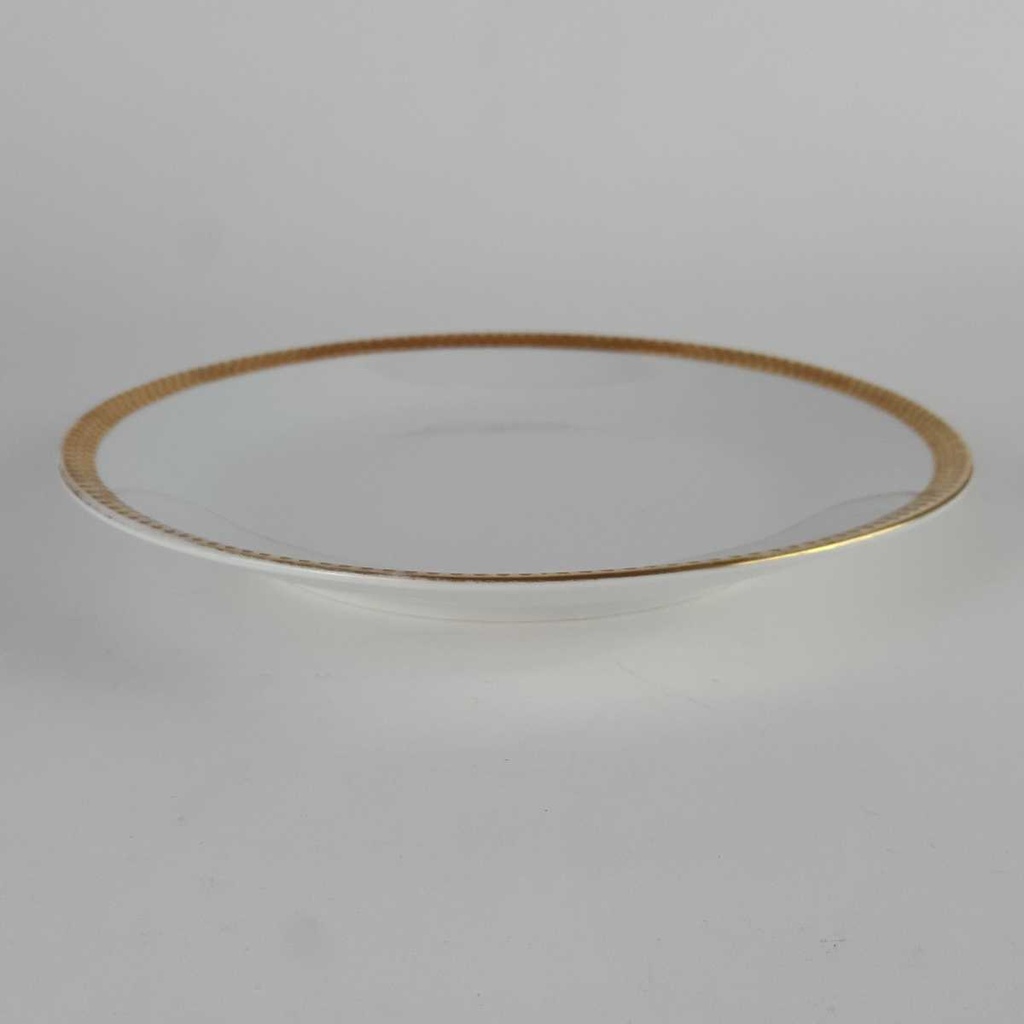 [2119084] 5er Set Kuchenteller Dessertteller Goldrand 19 cm Kahla Weiß gebraucht - gut Bild 5