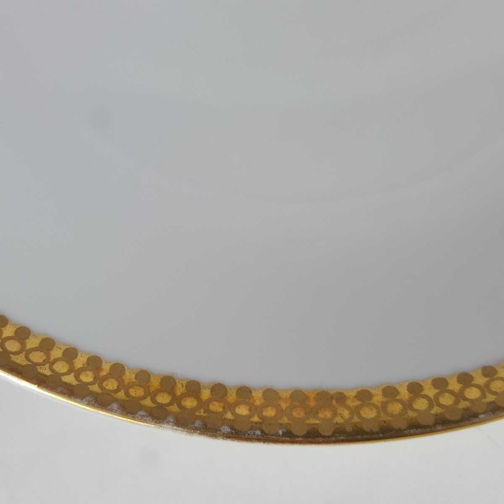 [2119084] 5er Set Kuchenteller Dessertteller Goldrand 19 cm Kahla Weiß gebraucht - gut Bild 6