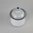 [458140759] Zuckerdose Marienbad Ingres Weiss Blauband gebraucht - sehr gut Bild 2