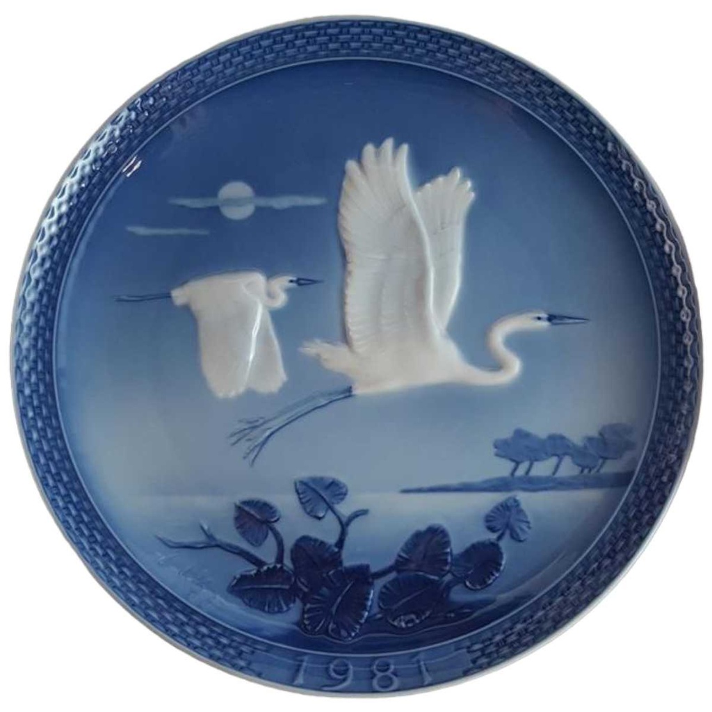 [45814076] Sammelteller mit OVP Hutschenreuther Jahresteller Blau gebraucht - sehr gut Bild 2