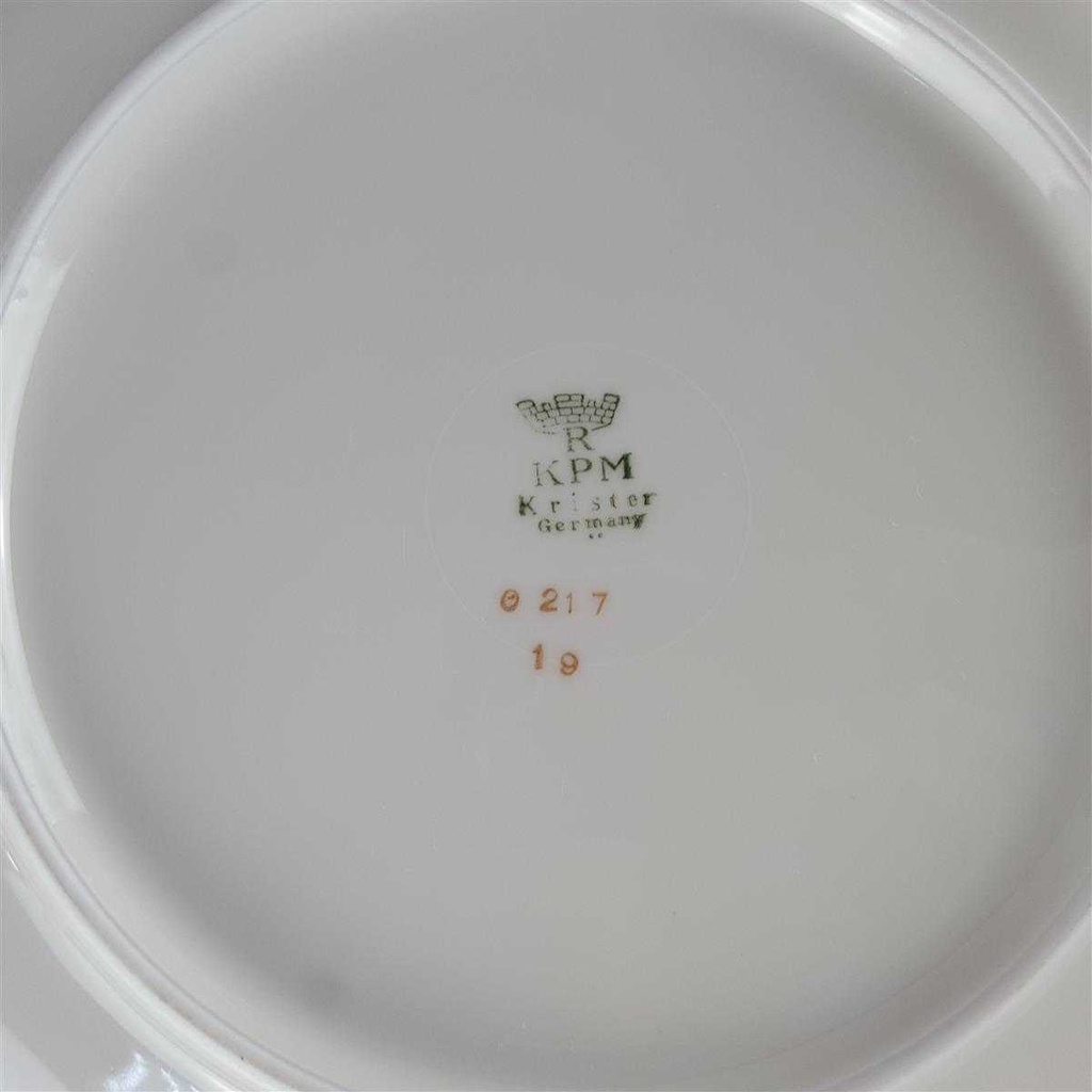 [458140760] Suppenteller Goldrand 23 cm KPM Krister 0217 Elfenbein Beige Bild 4