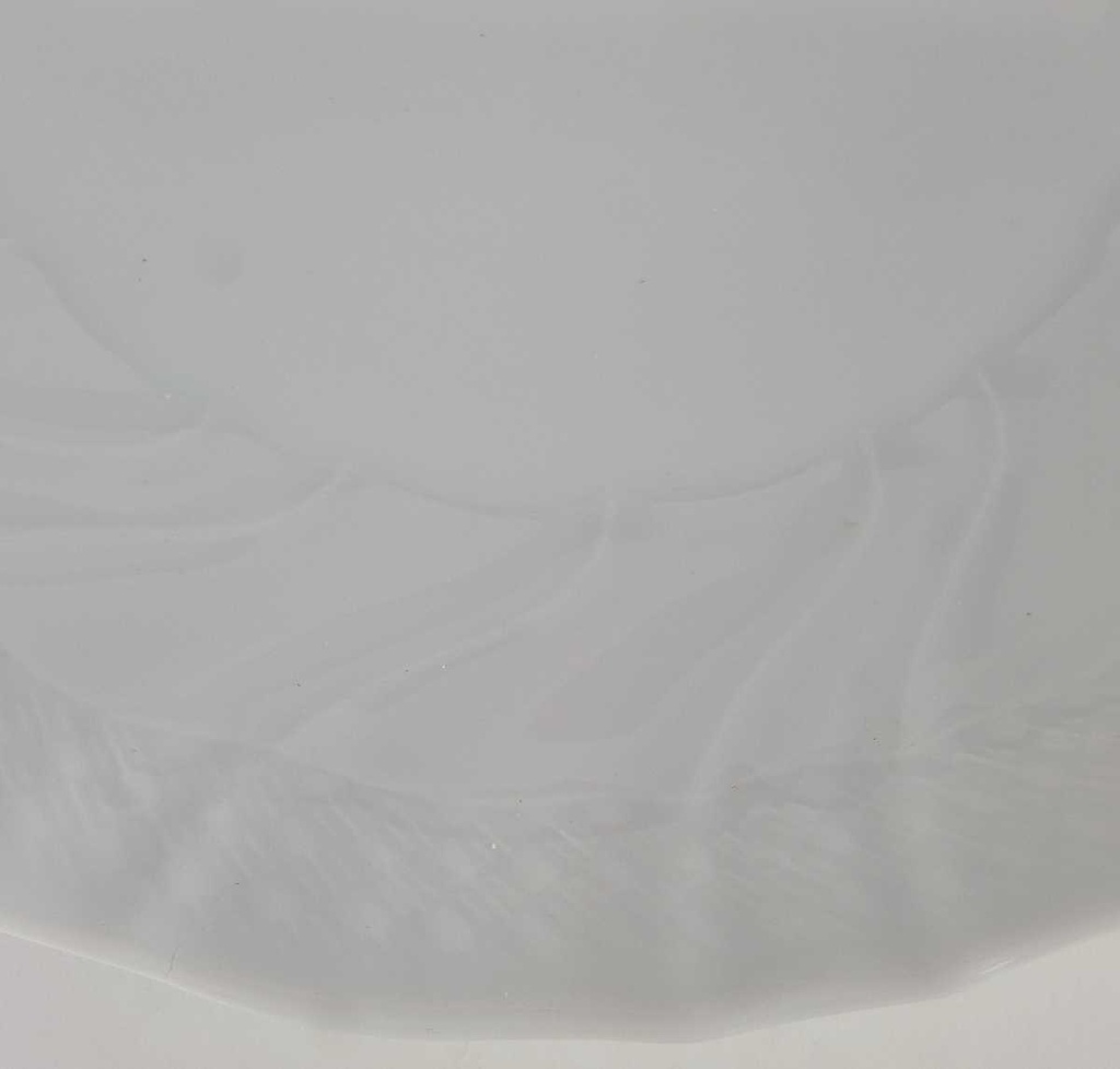 [458140764] Speiseteller Essteller 26,4 cm Schirnding Bavaria Relief weiß gebraucht - akzeptabel Bild 2