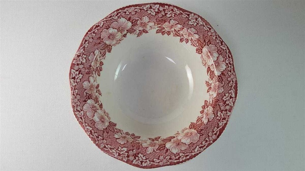 [45814083] Deckelschüssel 24 cm Enoch Wedgwood Woodland Rot gebraucht - akzeptabel Bild 4