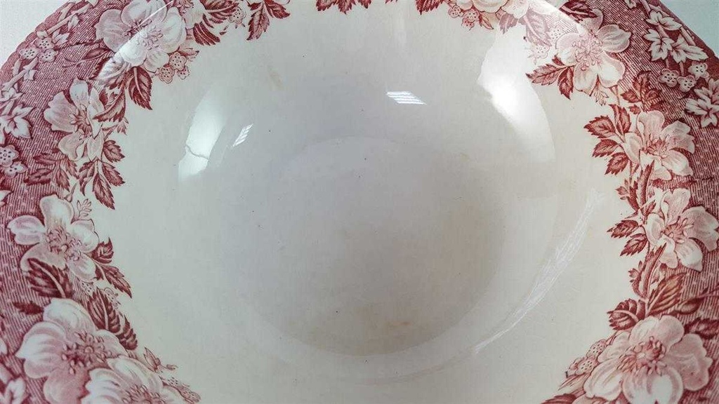 [45814083] Deckelschüssel 24 cm Enoch Wedgwood Woodland Rot gebraucht - akzeptabel Bild 5