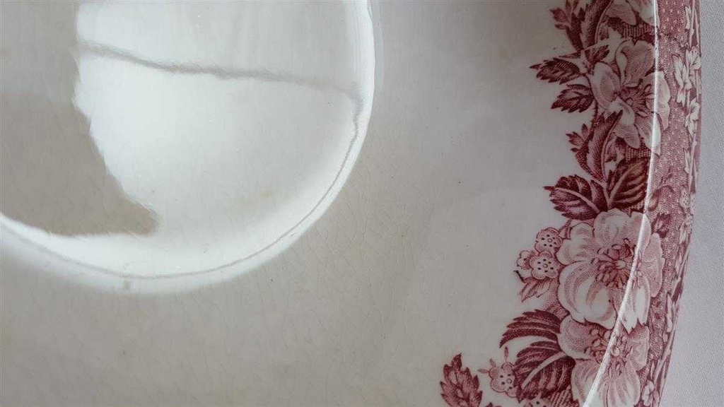 [45814083] Deckelschüssel 24 cm Enoch Wedgwood Woodland Rot gebraucht - akzeptabel Bild 6