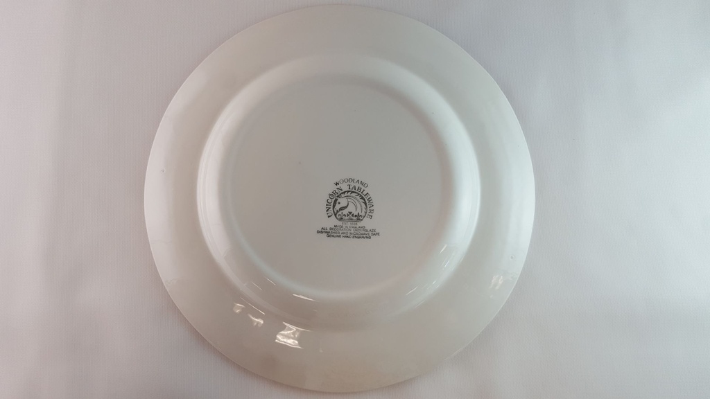 [45814085] Speiseteller Essteller groß 28,3 cm Enoch Wedgwood Woodland Rot gebraucht - gut Bild 4