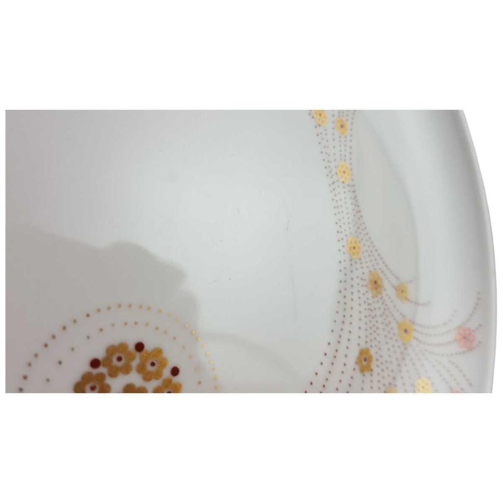 [45814089] Kuchenteller Dessertteller Frühstücksteller 19 cm Graf von Henneberg Goldblummchen Rotpunkte gebraucht - gut Bild 2