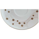 [45814090] Untertasse für Kaffee 14,6 cm Graf von Henneberg Goldblummchen Rotpunkte gebraucht - gut Bild 2
