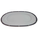 [45814094] Fleischplatte 31,8x21,5 cm TCM Tchibo Classica Dunkelblau gebraucht - sehr gut Bild 2