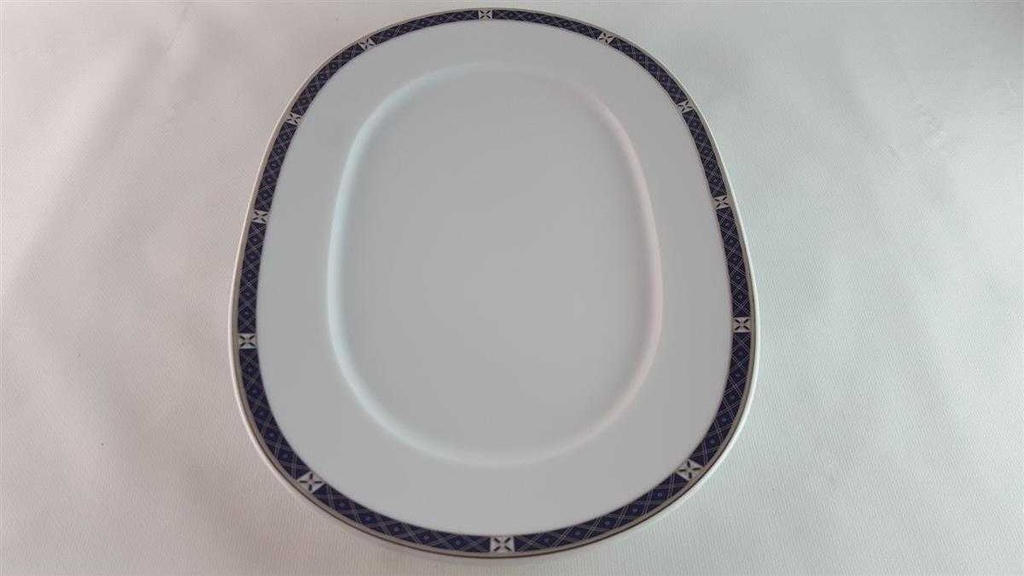 [45814094] Fleischplatte 31,8x21,5 cm TCM Tchibo Classica Dunkelblau gebraucht - sehr gut Bild 3