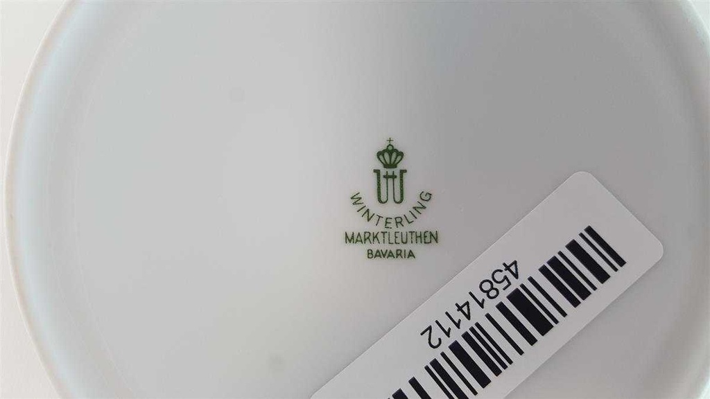 [45814112] Sauciere Milchkännchen Winterling Marktleuthen Blumendekor Grauer Rand Blumen gebraucht - sehr gut Bild 4