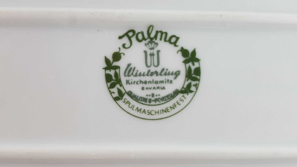 [45814135] Dessertteller Königskuchenplatte Tortenplatte Kuchenplatte Winterling Kirchenlamitz Palma Grün gebraucht - sehr gut Bild 5