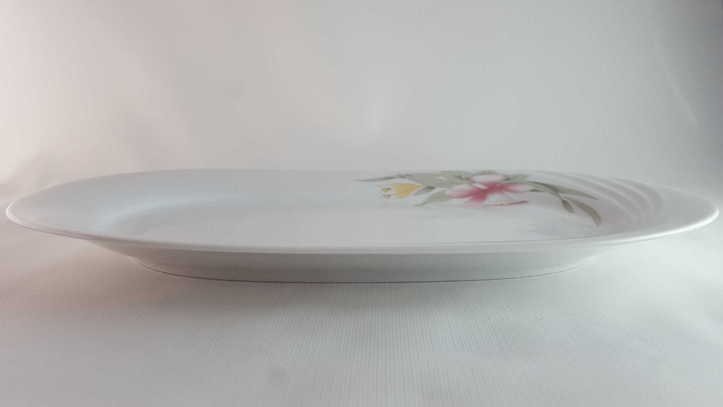 [45814140] Servierplatte Speiseplatte Fleischplatte Steakplatte 32,7x22,4 cm Winterling Kirchenlamitz Blumen gebraucht - sehr gut Bild 2