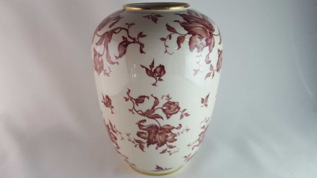 [45814142] Vase Goldrand 22 cm Tirschenreuth Blumen gebraucht - gut Bild 3