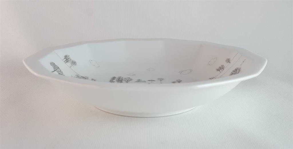 [45814146] Schale 18,5 cm Rosenthal Polygon Winterreise gebraucht - gut Bild 3