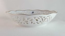 [45814152] Schale Durchbruchschale Durchbrucharbeit 18,8 cm Marienbad Ingres Weiss Blumendekor Blumen gebraucht - gut Bild 3