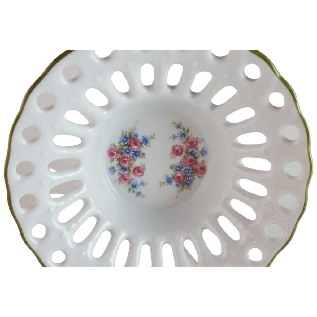 [45814153] Schale Durchbruchschale Durchbrucharbeit 13,2 cm Gerold & Co Blumen gebraucht - gut Bild 2