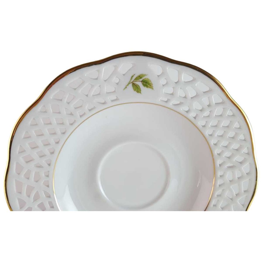 [45814158] Untertasse Durchbrucharbeit 15,5 cm Arabella Atelier Alte Formen gebraucht - sehr gut Bild 2