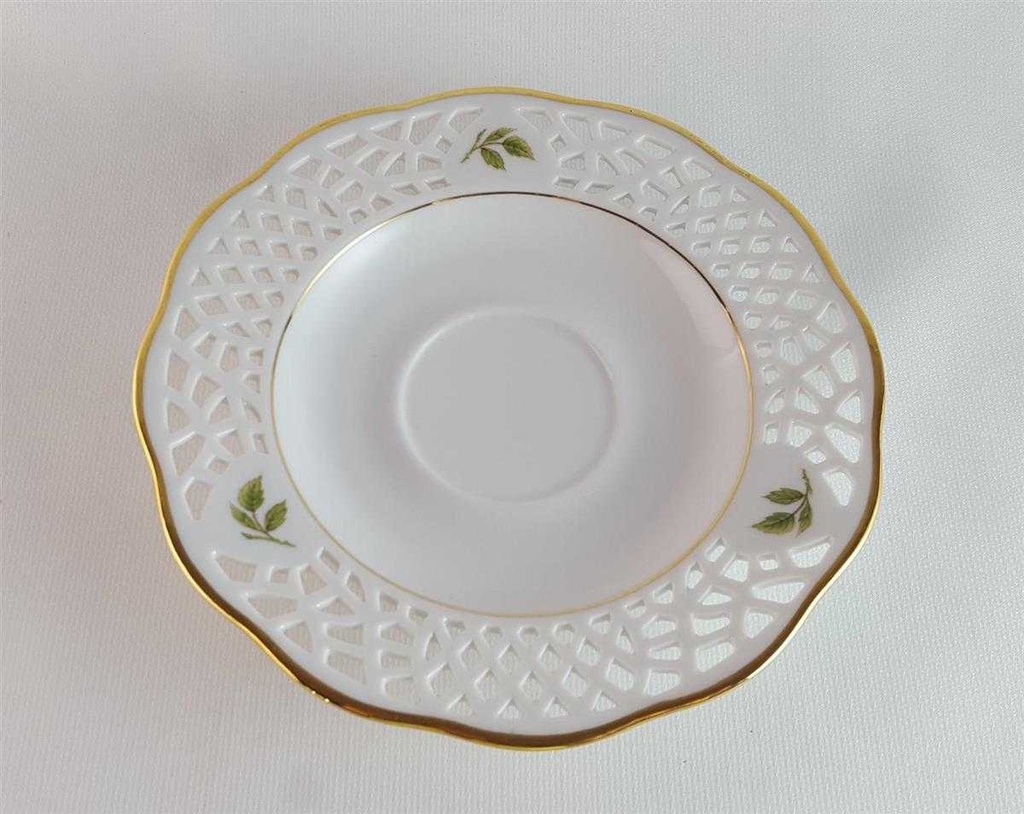 [45814158] Untertasse Durchbrucharbeit 15,5 cm Arabella Atelier Alte Formen gebraucht - sehr gut Bild 4