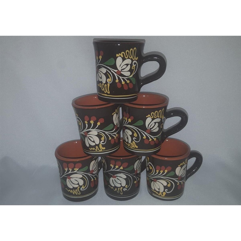 [45814167] Bowle Set Keramik 7tlg. Bowletopf mit 6 Bechern Bild 7
