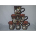 [45814167] Bowle Set Keramik 7tlg. Bowletopf mit 6 Bechern Bild 7