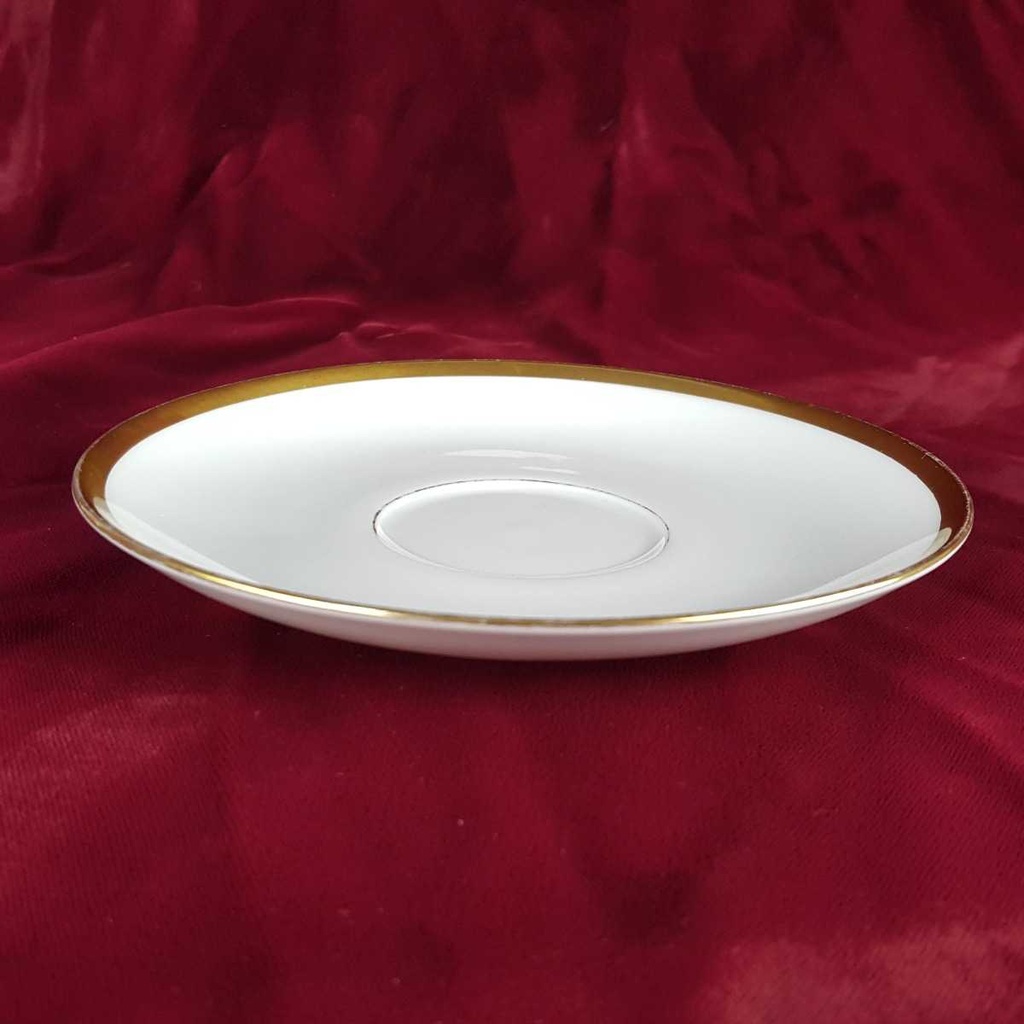 [458141806] Untertasse für Kaffee Goldrand 14,7 cm Eschenbach Alte Formen 5 mm gebraucht - gut Bild 3