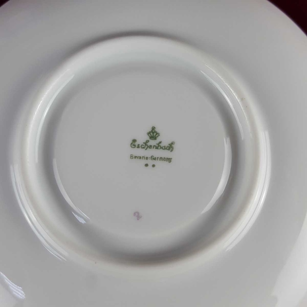 [458141806] Untertasse für Kaffee Goldrand 14,7 cm Eschenbach Alte Formen 5 mm gebraucht - gut Bild 4