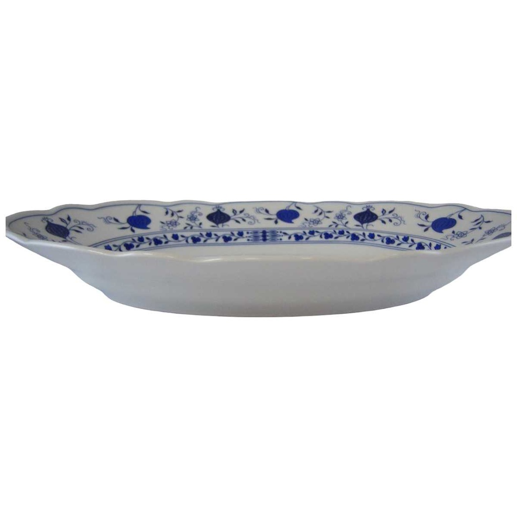 [45814182] Fleischplatte Steakplatte 32,4x21,3 cm Marienbad Ingres Weiss Zwiebelmuster gebraucht - sehr gut Bild 2