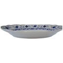 [45814182] Fleischplatte Steakplatte 32,4x21,3 cm Marienbad Ingres Weiss Zwiebelmuster gebraucht - sehr gut Bild 2