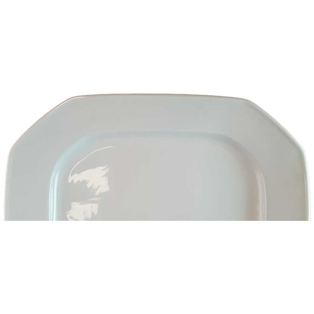 [45814183] Fleischplatte 32,5x24,8 cm Heinrich Facette Weiß gebraucht - gut Bild 2
