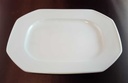 [45814183] Fleischplatte 32,5x24,8 cm Heinrich Facette Weiß gebraucht - gut Bild 3
