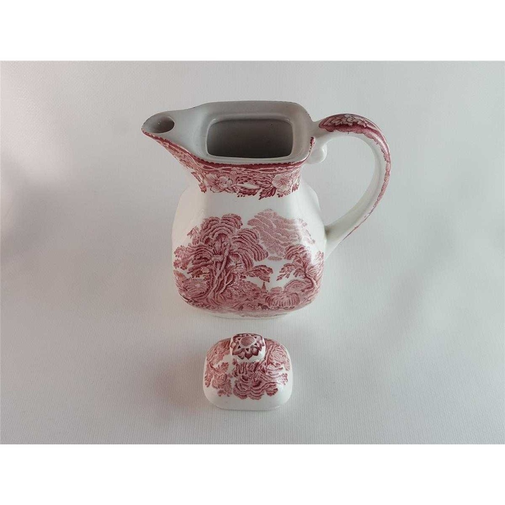 [45814186] Teekanne Krug Milchkanne mit Deckel Unicorn Tableware Woodland Rot gebraucht - sehr gut Bild 5