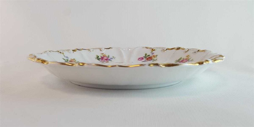 [45814191] Zierschale 21,7 cm Graf von Henneberg Blumen gebraucht - akzeptabel Bild 4