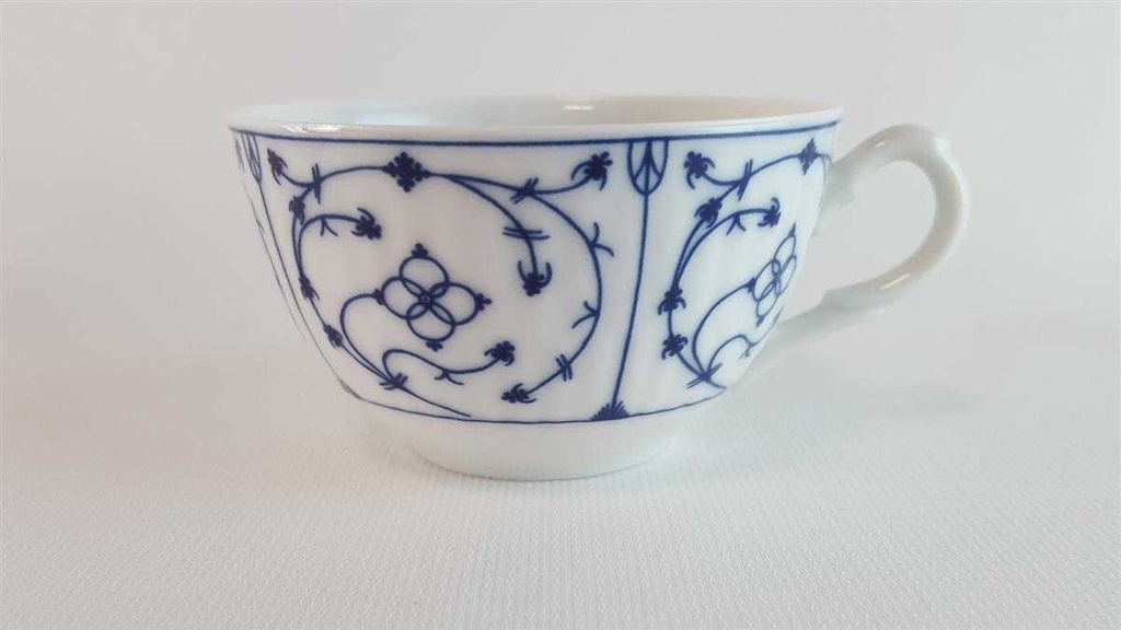 [45814208] Mokkatasse mit Untertasse Tasse Espressotasse Friesische Porzellanmanufaktur Indisch Blau gebraucht - sehr gut Bild 4