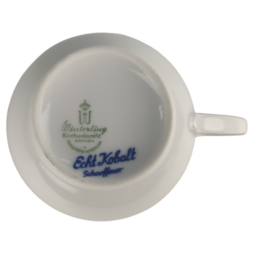 [45814210] Kaffeetasse Tasse Winterling Kirchenlamitz Scharffeuer Echt Kobalt Diamant gebraucht - sehr gut Bild 3